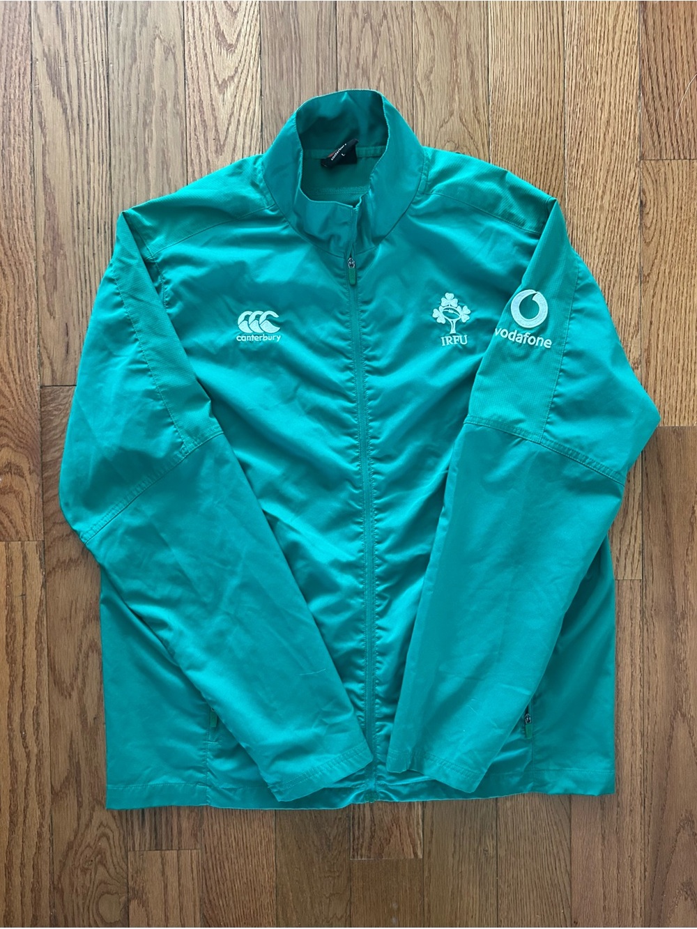 Ireland IRFU Rugby Vodafone Canterbury Track Jacket Size Large